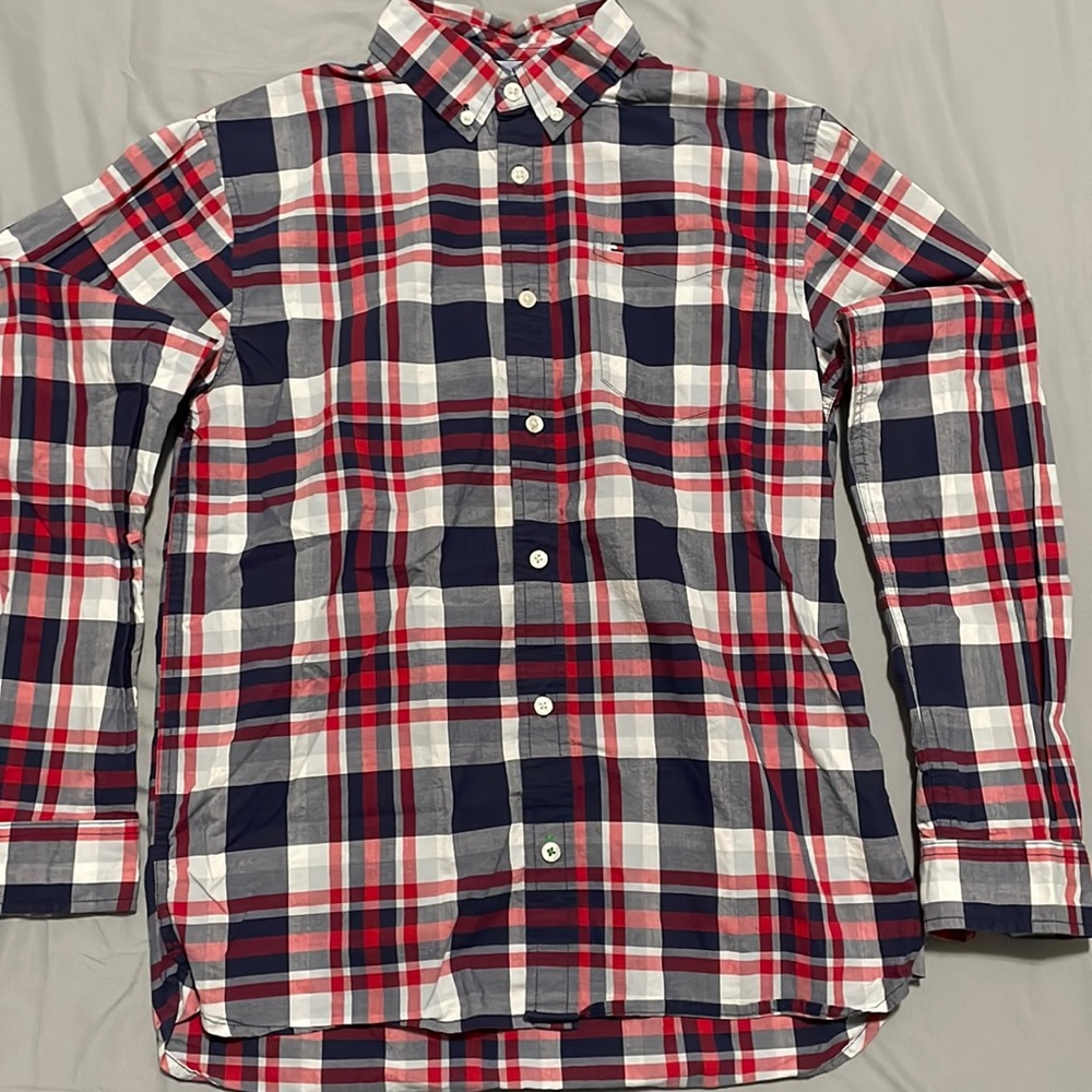 Boys Tommy Hilfiger Dress Shirt XL 100% Cotton